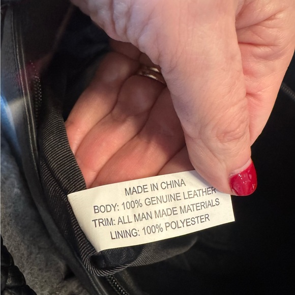 Clark’s Leather auberdine black w/ Braided Handle Hobo Slouchy Purse NWT $179 - Picture 8 of 10